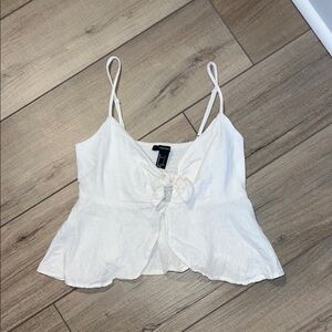 Forever 21 White Crop Top